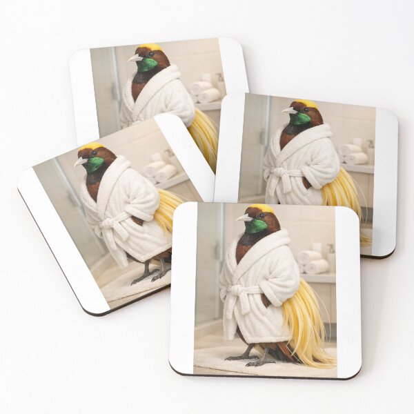 Item preview, Greater Bird-Of-Paradise Bathrobe designed and sold by Sillytoe.