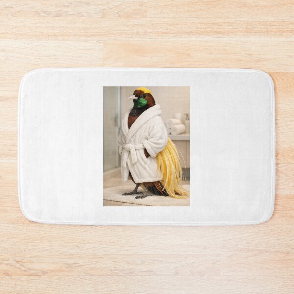 Item preview, Greater Bird-Of-Paradise Bathrobe designed and sold by Sillytoe.