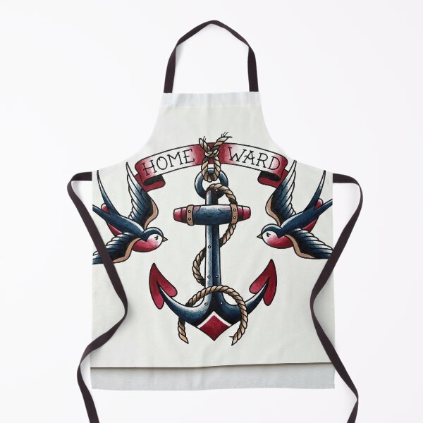 Item preview, Traditional Nautical Anchor and Swallow Tattoo designed and sold by Rahat3344.