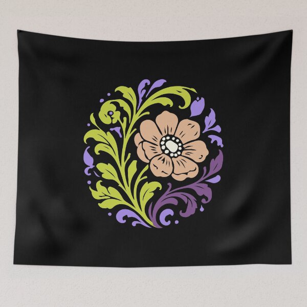 Item preview, Colorful Circular Floral Mandala 042_1 designed and sold by AhmedHelal24795.