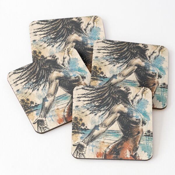 Item preview, Free Spirit | Black Woman Ocean Art designed and sold by TedKentPhoto.
