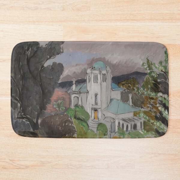 Item preview, Blue villa 1918 designed and sold by VeilOfPigments.