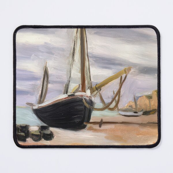 Item preview, Boats at etretat 1920 designed and sold by VeilOfPigments.