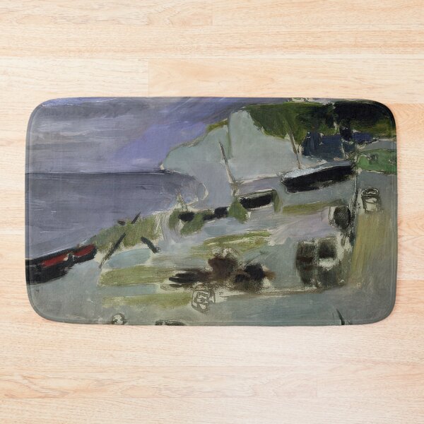 Item preview, Boats on the beach etretat 1920 designed and sold by VeilOfPigments.
