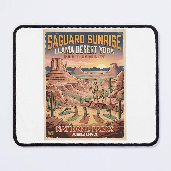 Item preview, Llama Desert Yoga Guide designed and sold by PictoVibe.