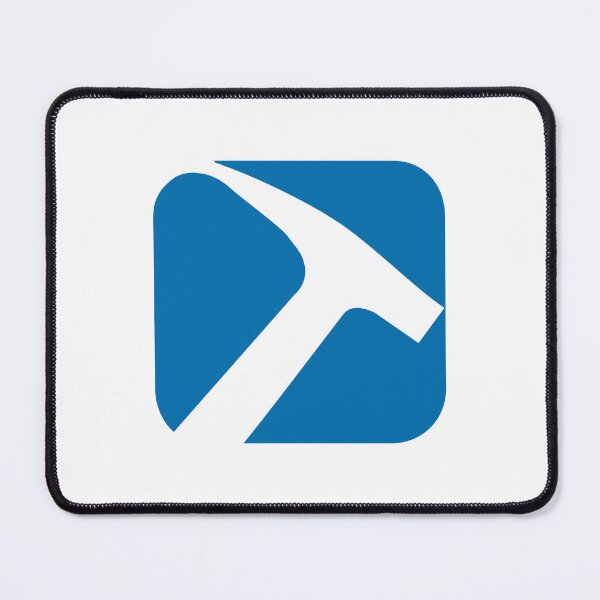 Item preview, Blue Mining Pickaxe Hammer Icon Emblem designed and sold by sonbomizasoi.