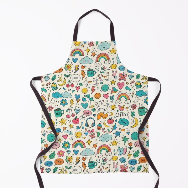 Item preview, Fun Cute Hand Drawn Doodle Seamless Pattern Collection designed and sold by ART ATTACK ZONE.