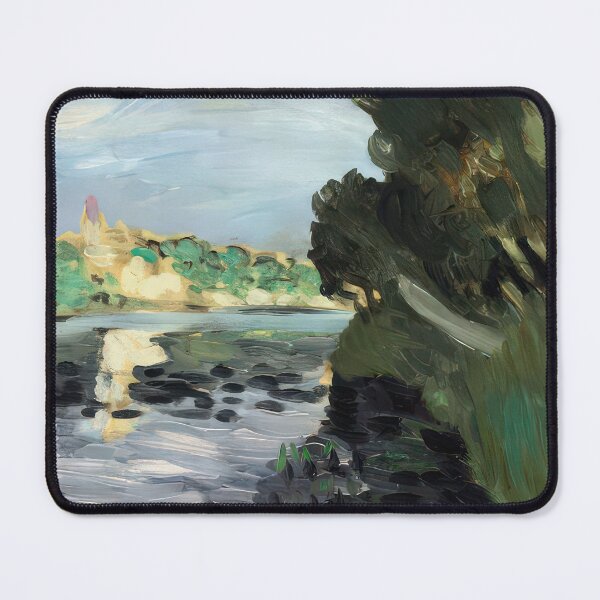 Item preview, Bords de la seine a vetheuil 1920 designed and sold by VeilOfPigments.