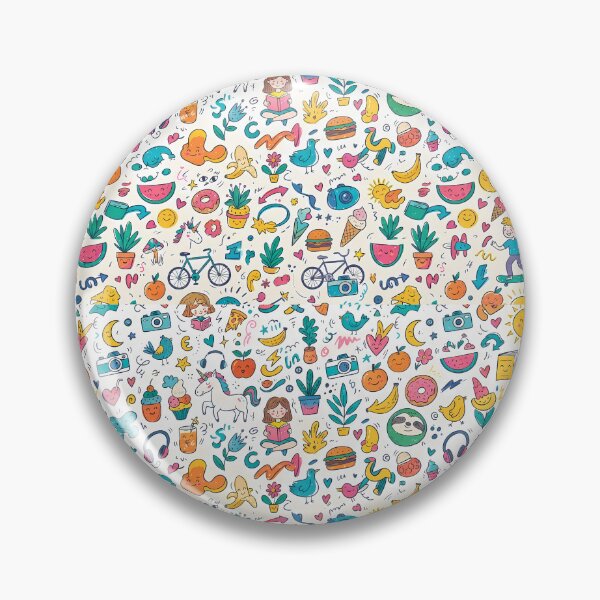 Item preview, Unicorn Cute Hand Drawn Doodle Seamless Pattern Collection designed and sold by ART ATTACK ZONE.