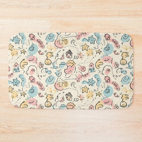 Item preview, House Cute Hand Drawn Doodle Seamless Pattern Collection designed and sold by ART ATTACK ZONE.