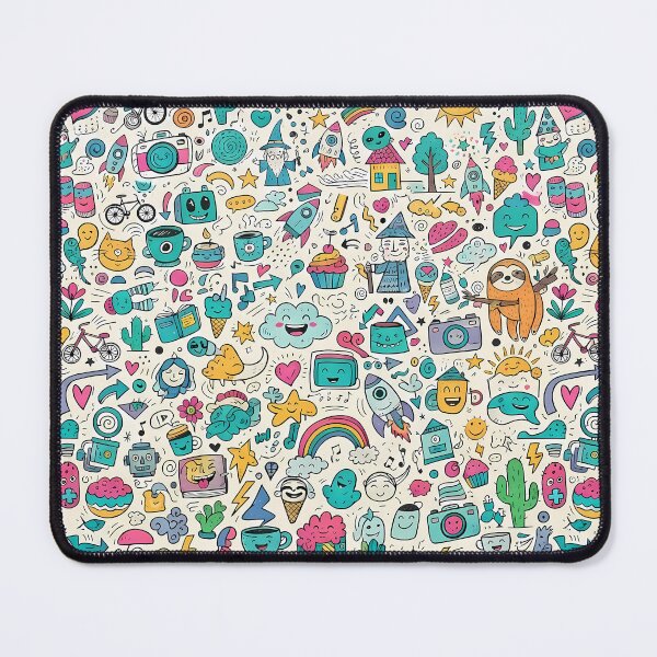 Item preview, Sun Cute Hand Drawn Doodle Seamless Pattern Collection designed and sold by ART ATTACK ZONE.