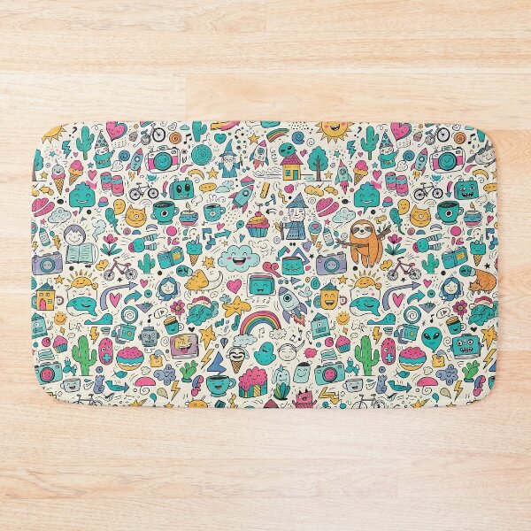 Item preview, Sun Cute Hand Drawn Doodle Seamless Pattern Collection designed and sold by ART ATTACK ZONE.