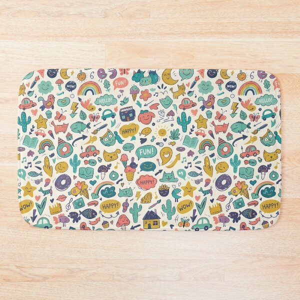 Item preview, Car Cute Hand Drawn Doodle Seamless Pattern Collection designed and sold by ART ATTACK ZONE.