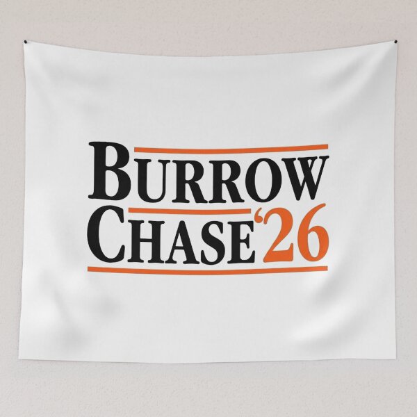 Item preview, Burrow Chase '26 Campaign Slogan - Election Parody Fan Art designed and sold by schnedsthreads.