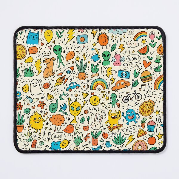Item preview, Ghost Cute Hand Drawn Doodle Seamless Pattern Collection designed and sold by ART ATTACK ZONE.