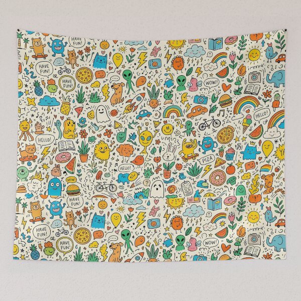 Item preview, Ghost Cute Hand Drawn Doodle Seamless Pattern Collection designed and sold by ART ATTACK ZONE.