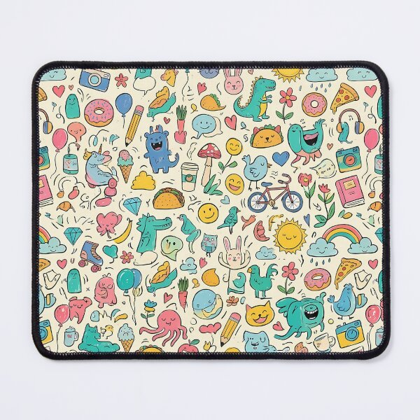 Item preview, Donuts Cute Hand Drawn Doodle Seamless Pattern Collection designed and sold by ART ATTACK ZONE.