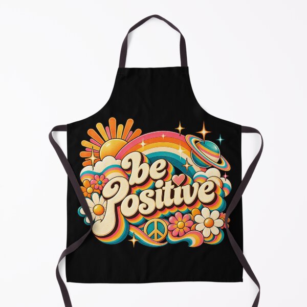 Item preview, Be Positive – Retro Rainbow 70s Psychedelic Design designed and sold by sweta_r.art.