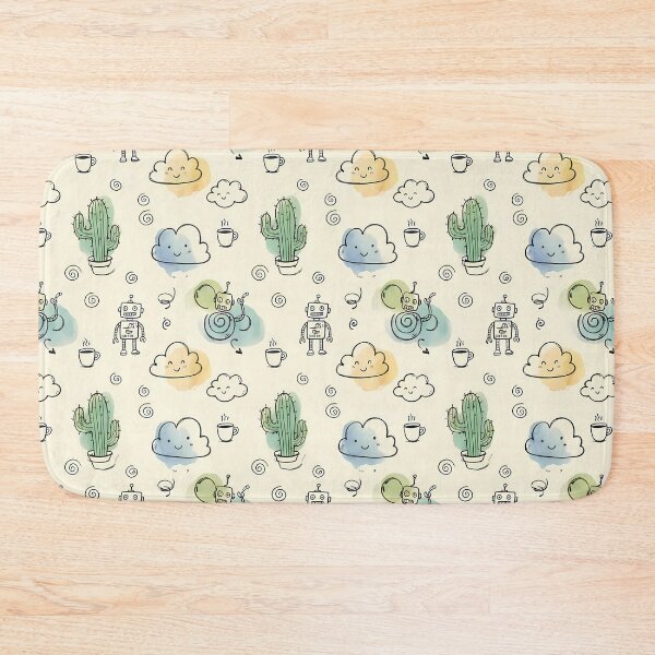 Item preview, Robot Cute Hand Drawn Doodle Seamless Pattern Collection designed and sold by ART ATTACK ZONE.