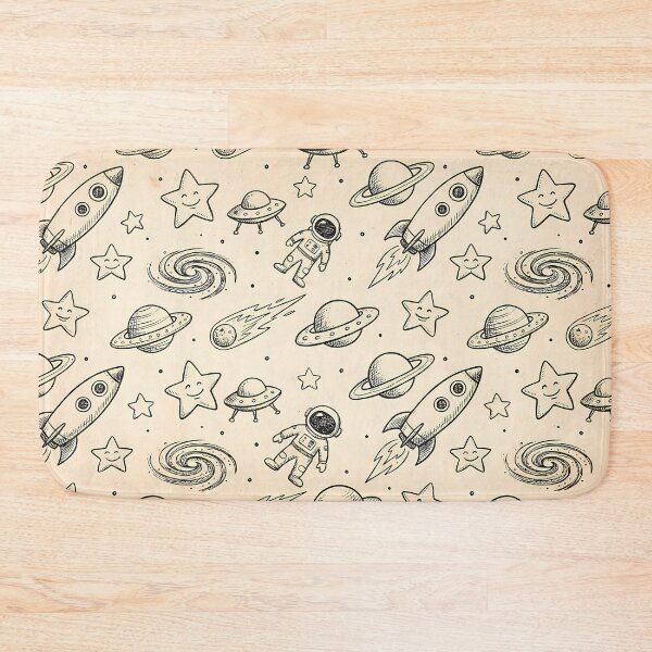 Item preview, Space Cute Hand Drawn Doodle Seamless Pattern Collection designed and sold by ART ATTACK ZONE.