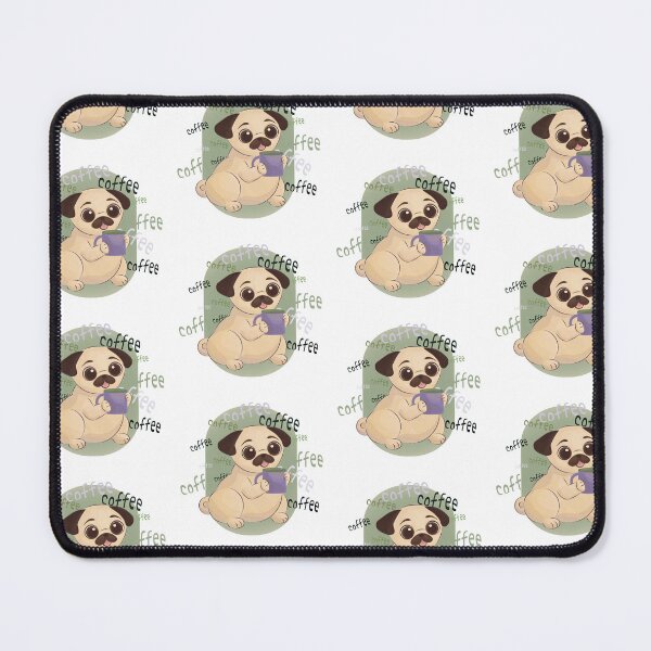 Item preview, Coffee Loving Pug designed and sold by JulWica.