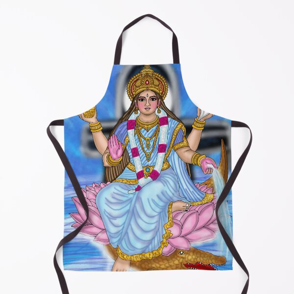 Item preview, Goddess Ganga Digital Drawing | Hindu River Goddess Spiritual Artwork designed and sold by Harshit_Digital_Arts.