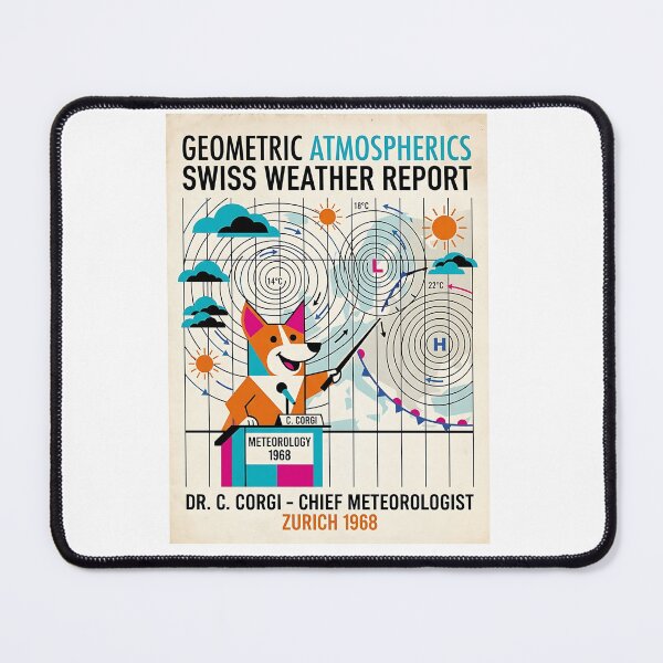 Item preview, Corgi Weather Reporter designed and sold by PictoVibe.