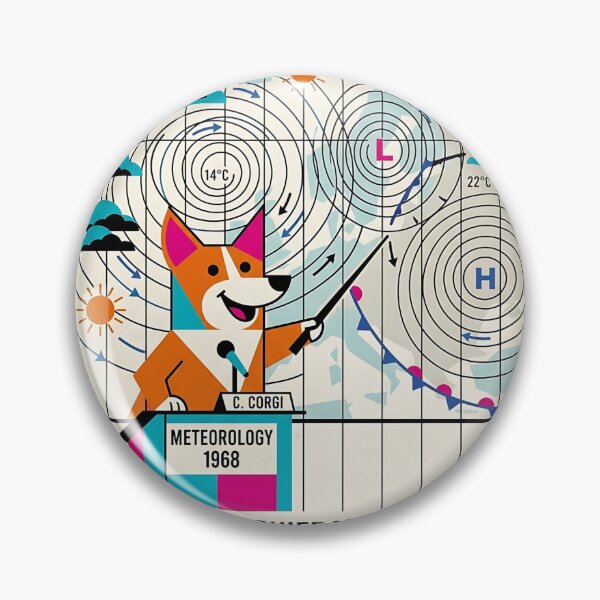 Item preview, Corgi Weather Reporter designed and sold by PictoVibe.