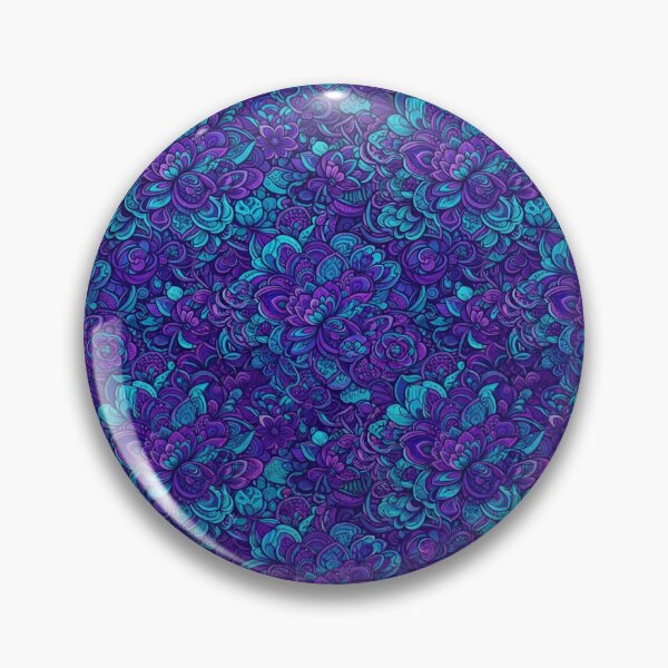 Item preview, Electric Purple Floral Mandala Pattern designed and sold by Owcomm.