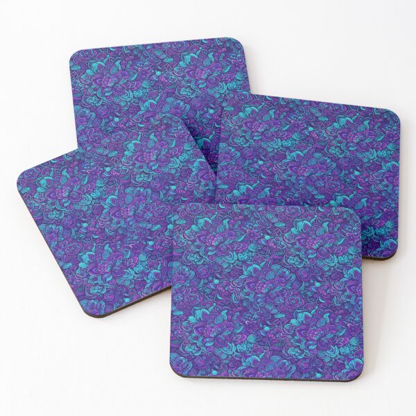Item preview, Electric Purple Floral Mandala Pattern designed and sold by Owcomm.