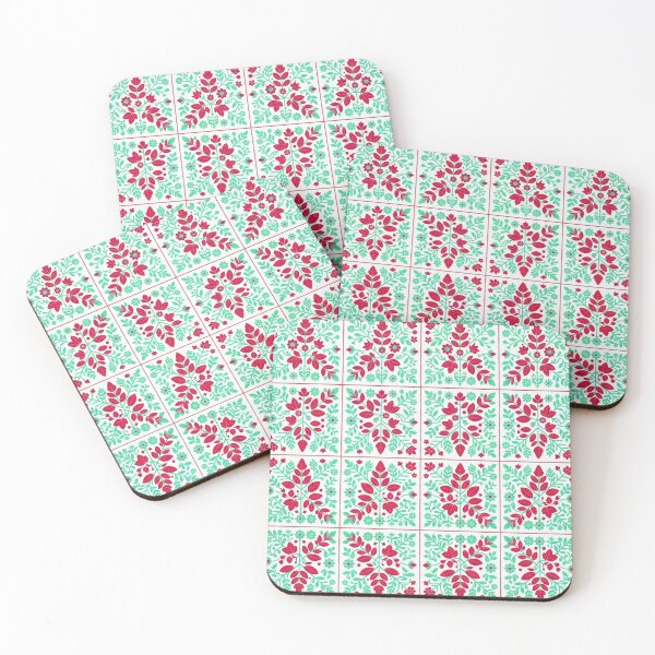 Item preview, Red Polish Folk Art Botanical Pattern designed and sold by Owcomm.