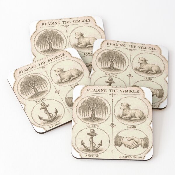 Item preview, Reading The Symbols Gravestone Symbols Plaque designed and sold by BoosterShop.