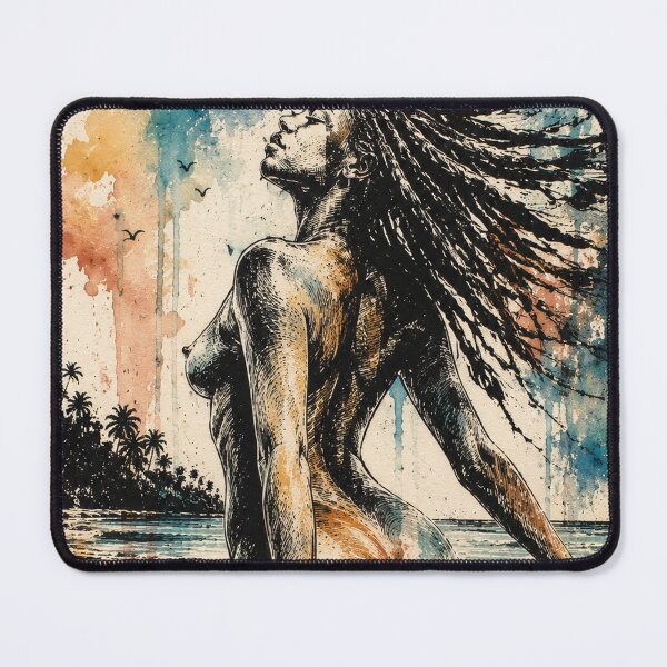 Item preview, Free Spirit | Black Woman Ocean Art designed and sold by TedKentPhoto.