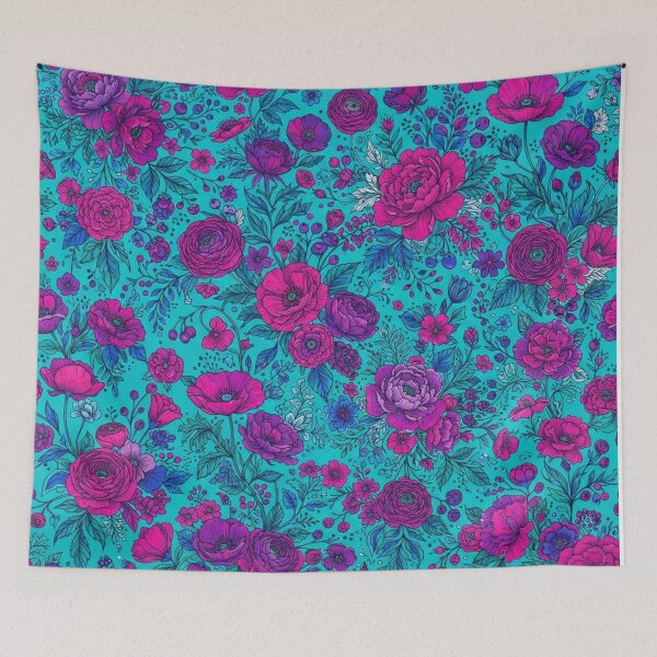 Item preview, Vibrant Floral Botanical Garden Pattern Illustration designed and sold by Owcomm.