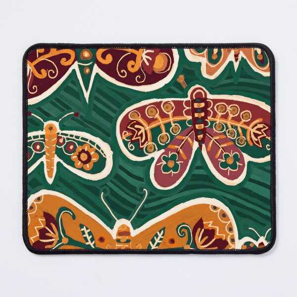 Item preview, Folk Art Butterfly Garden Pattern designed and sold by Fani*.