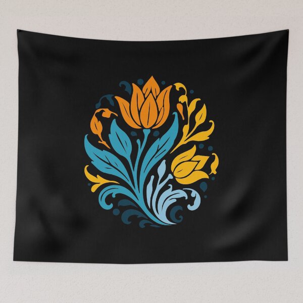 Item preview, Colorful Circular Floral Mandala 056_1 designed and sold by AhmedHelal24795.