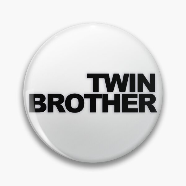 Item preview, TWIN BROTHER — Black Minimal Bold Type Statement designed and sold by WORDPAUSE.