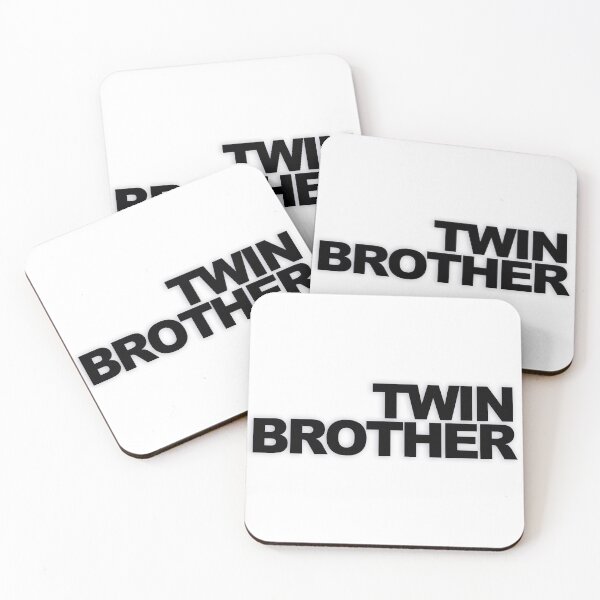 Item preview, TWIN BROTHER — Black Minimal Bold Type Statement designed and sold by WORDPAUSE.