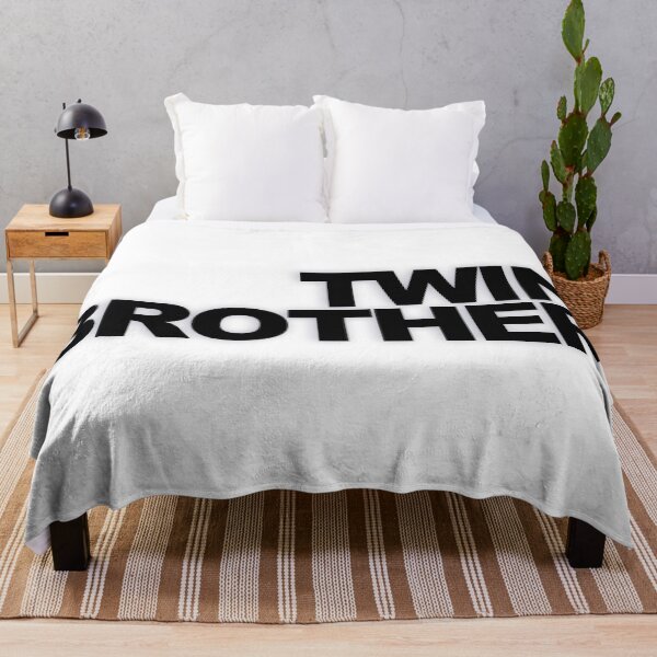 Item preview, TWIN BROTHER — Black Minimal Bold Type Statement designed and sold by WORDPAUSE.