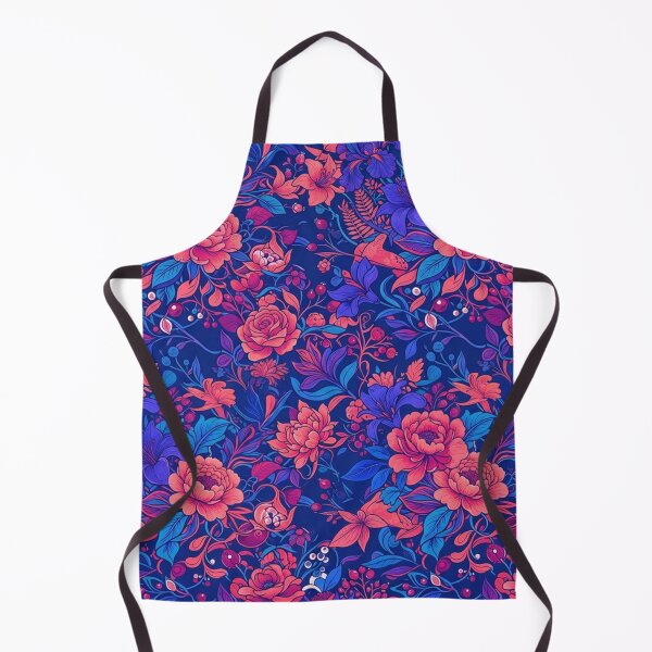 Item preview, Vibrant Blue And Pink Floral Pattern designed and sold by Owcomm.