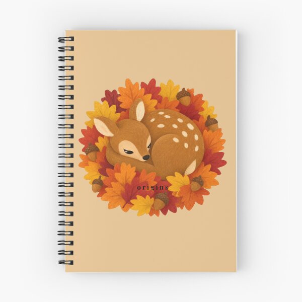 Item preview, Cozy Sleeping Autumn Deer | Woodland Cottagecore Fall Aesthetic designed and sold by ORIGINS LINES.