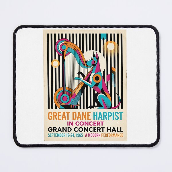 Item preview, Great Dane Harpist designed and sold by PictoVibe.