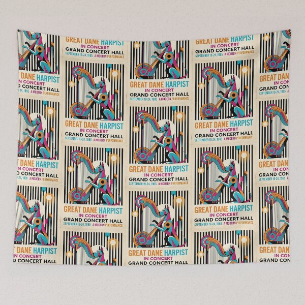 Item preview, Great Dane Harpist designed and sold by PictoVibe.