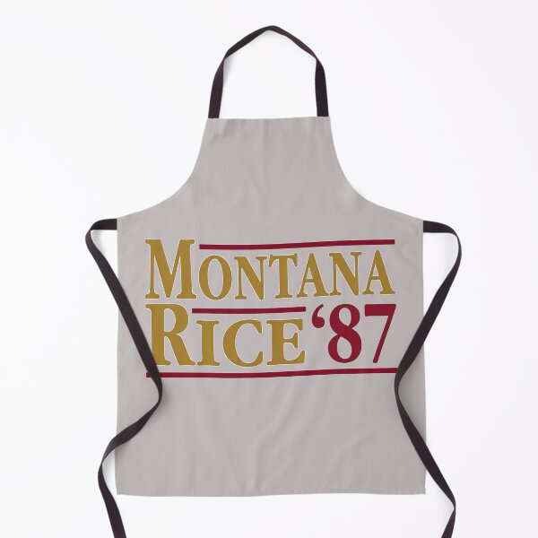 Item preview, Montana Rice 87 Vintage Football Campaign Design designed and sold by schnedsthreads.