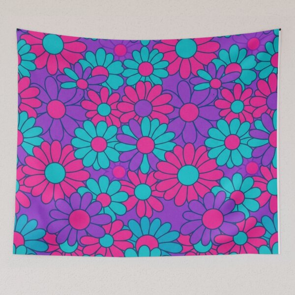 Item preview, Estampado retro de margaritas florales designed and sold by Owcomm.