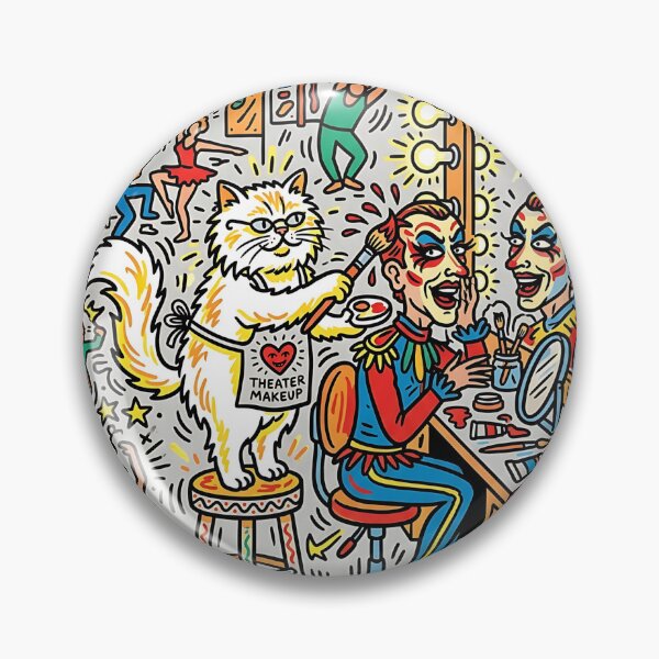 Item preview, Persian Cat Theater Makeup Artist designed and sold by PictoVibe.