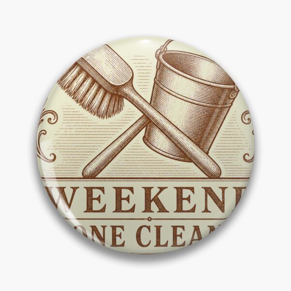 Item preview, Weekend Stone Cleaner Cemetery Volunteer Badge designed and sold by BoosterShop.