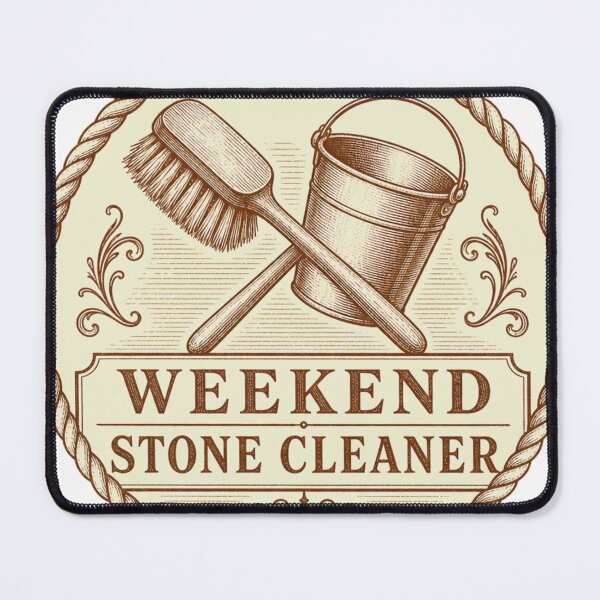 Item preview, Weekend Stone Cleaner Cemetery Volunteer Badge designed and sold by BoosterShop.