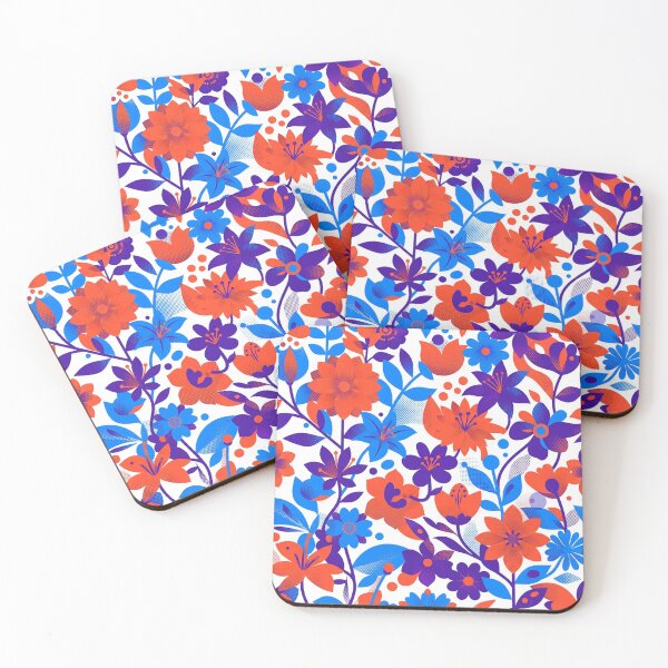 Item preview, Vibrant Retro Floral Botanical Pattern designed and sold by Owcomm.