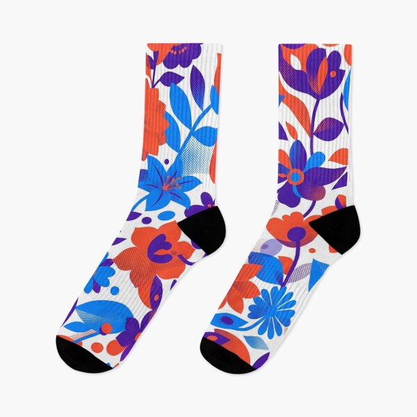 Item preview, Vibrant Retro Floral Botanical Pattern designed and sold by Owcomm.